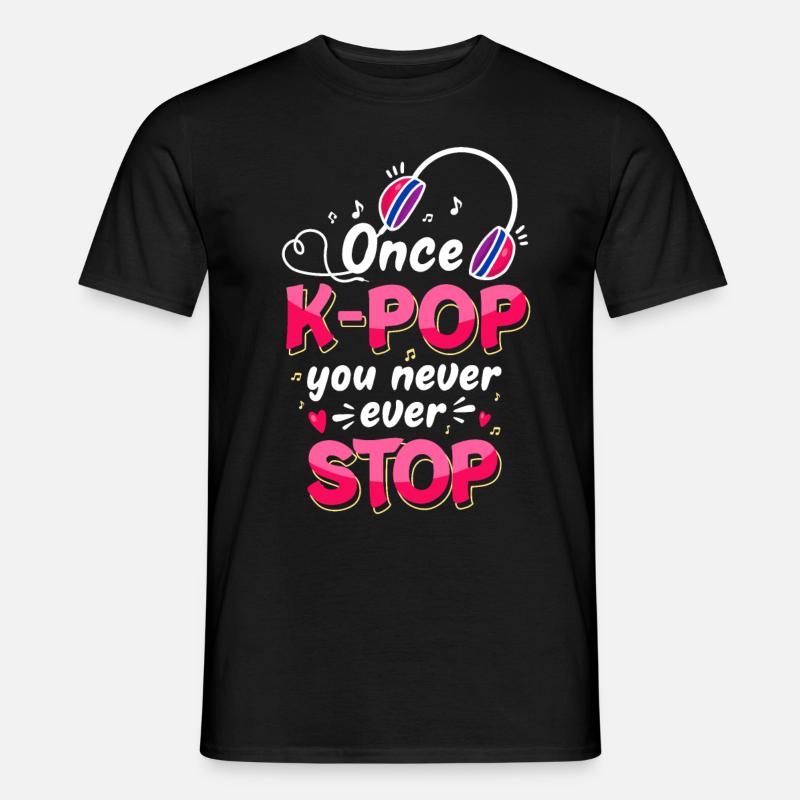 K-Pop - Männer T-Shirt - Schwarz