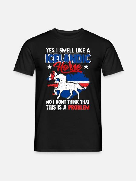 Islandpferd Geschenk Pferd Pony Tölt Iceland Horse - Männer T-Shirt - Schwarz
