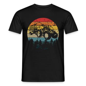 tractor - Men's T-Shirt - black - Front - AI Model Male 178 light (178cm)