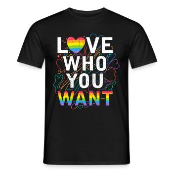 LGBT - Men's T-Shirt - black - Front - AI Model Male 178 light (178cm)