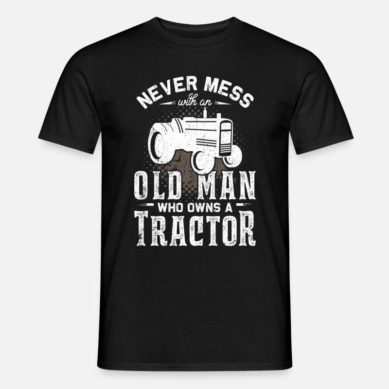 Traktor - Männer T-Shirt - Schwarz