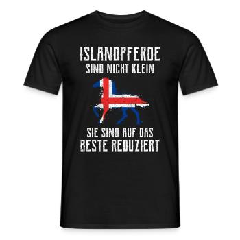 Islandpferd - Männer T-Shirt - Schwarz - Vorne - AI Model Male 178 light (178cm)