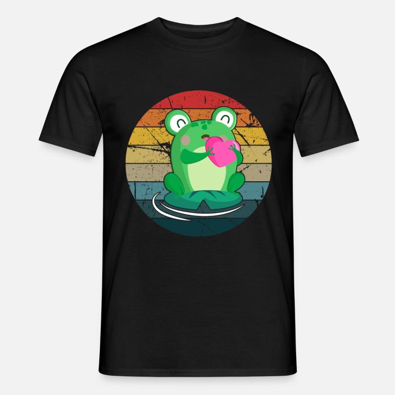 Frosch - Männer T-Shirt - Schwarz