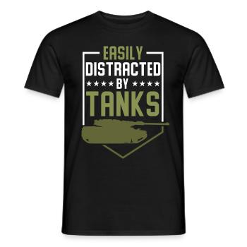 tank - Men's T-Shirt - black - Front - AI Model Male 178 light (178cm)