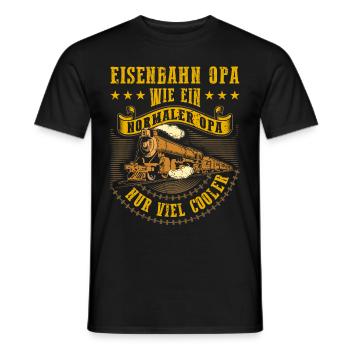 Eisenbahn - Männer T-Shirt - Schwarz - Vorne - AI Model Male 178 light (178cm)