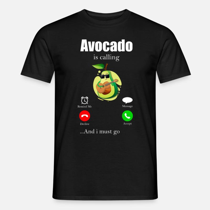 avocado - Mænd T-shirt - sort