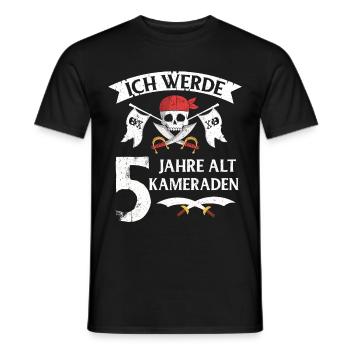Pirat - Männer T-Shirt - Schwarz - Vorne - AI Model Male 178 light (178cm)