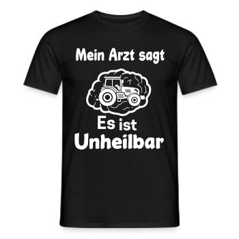 Traktor Geschenk Landwirtschaft Acker Feldarbeit - Männer T-Shirt - Schwarz - Vorne - AI Model Male 178 light (178cm)