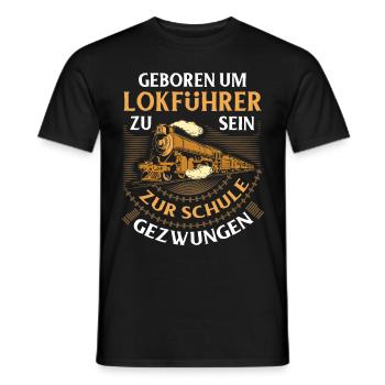 Eisenbahn - Männer T-Shirt - Schwarz - Vorne - AI Model Male 178 light (178cm)