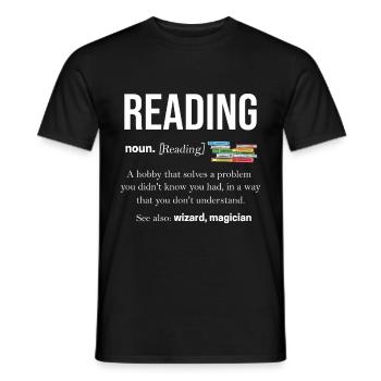 read - Men's T-Shirt - black - Front - AI Model Male 178 light (178cm)