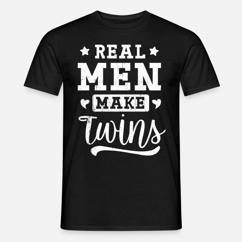 Zwillinge - Männer T-Shirt - Schwarz