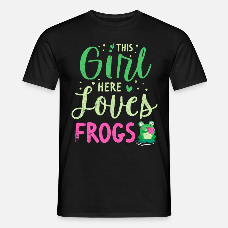 Frosch - Männer T-Shirt - Schwarz