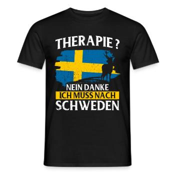 Schweden Geschenk Stockholm Schwedisch Malmö Fika - Männer T-Shirt - Schwarz - Vorne - AI Model Male 178 light (178cm)