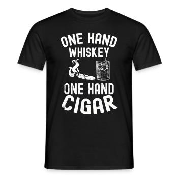 Whiskey - Men's T-Shirt - black - Front - AI Model Male 178 light (178cm)