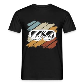 Skifahren Geschenk Freeski Ski Winterurlaub Rodeln - Männer T-Shirt - Schwarz - Vorne - AI Model Male 178 light (178cm)