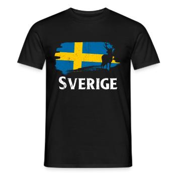 Suède Cadeau Stockholm suédois Malmö Fika - T-shirt homme - noir - Devant - AI Model Male 178 light (178cm)