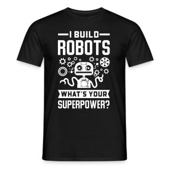 Robotik Roboter Geschenk Ingenieur Maschine Cyborg - Männer T-Shirt - Schwarz - Vorne - AI Model Male 178 light (178cm)