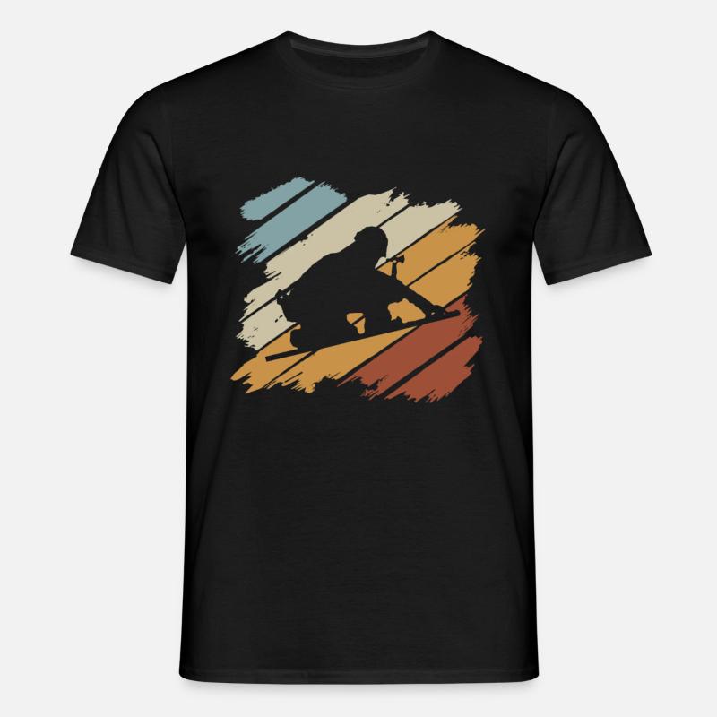 Dachdecker - Männer T-Shirt - Schwarz