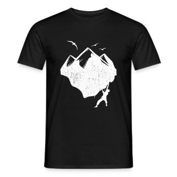 Escalade cadeau escalade rocheuse Sports de montagne Climbing - T-shirt homme - noir - Devant - AI Model Male 178 light (178cm)