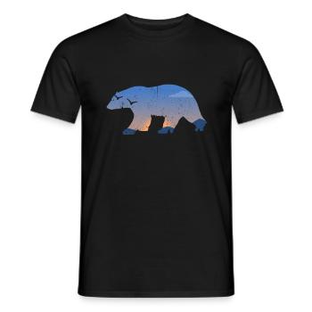 Bear - Men's T-Shirt - black - Front - AI Model Male 178 light (178cm)