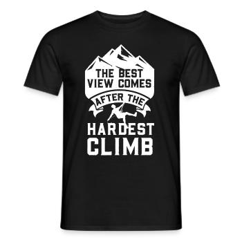 Cadeau d’escalade Escalade Alpinisme Escalade - T-shirt homme - noir - Devant - AI Model Male 178 light (178cm)