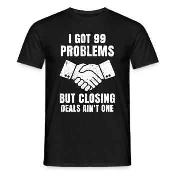 Broker Real Estate Real Estate House Agent Landlord - Men's T-Shirt - black - Front - AI Model Male 178 light (178cm)