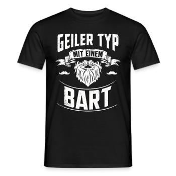 Bart - Männer T-Shirt - Schwarz - Vorne - AI Model Male 178 light (178cm)