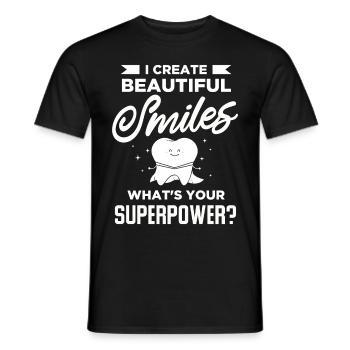 Dentist - Men's T-Shirt - black - Front - AI Model Male 178 light (178cm)