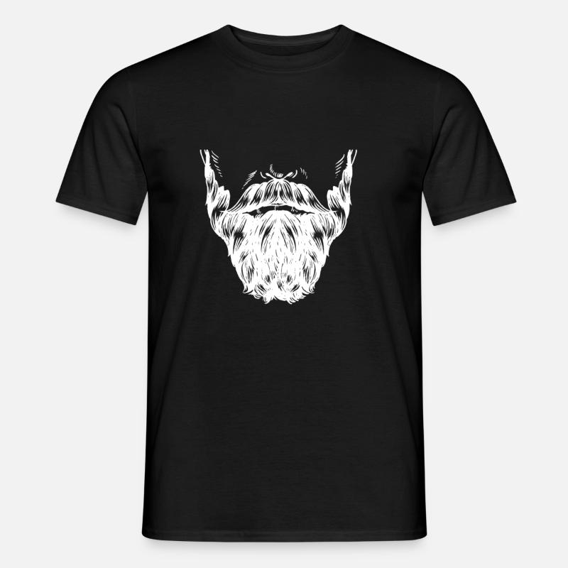 Bart Vollbart - Männer T-Shirt - Schwarz
