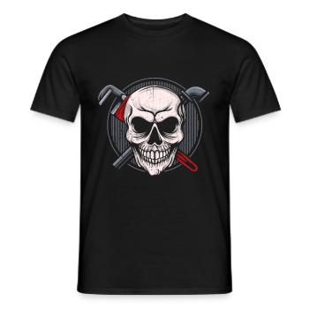 Plumber Gift Profession Craftsman Installer - Men's T-Shirt - black - Front - AI Model Male 178 light (178cm)