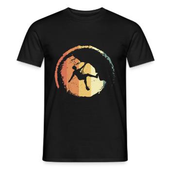 Cadeau d’escalade Escalade Alpinisme Escalade - T-shirt homme - noir - Devant - AI Model Male 178 light (178cm)
