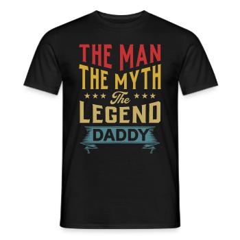 Fête des Pères - T-shirt homme - noir - Devant - AI Model Male 178 light (178cm)