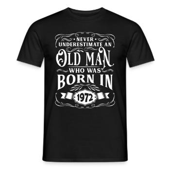 Birthday 1972 - Men's T-Shirt - black - Front - AI Model Male 178 light (178cm)