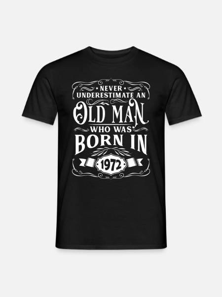 Birthday 1972 - Men's T-Shirt - black