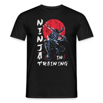 Ninja - Men's T-Shirt - black - Front - AI Model Male 178 light (178cm)