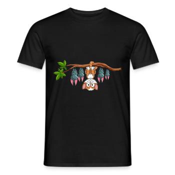 Be Different Katzen Fledermäuse Katze Fledermaus - Männer T-Shirt - Schwarz - Vorne - AI Model Male 178 light (178cm)