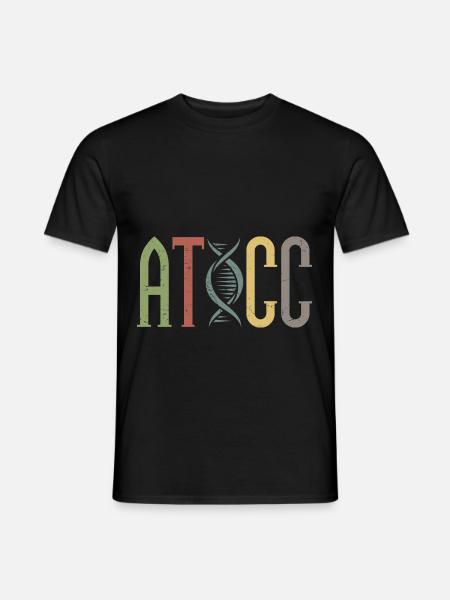 Aticc Genetics DNA String - Men's T-Shirt - black