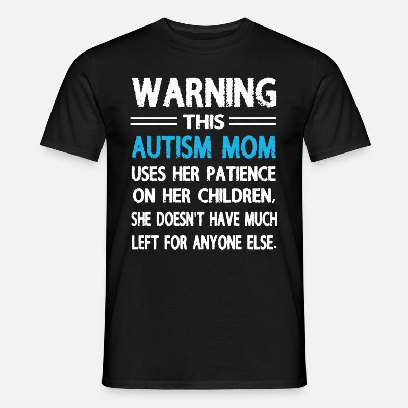Autisme moeder Shirt - Mænd T-shirt - sort