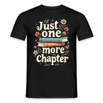Just One More Chapter Book Reading - Book Lover - T-shirt homme - noir - Devant - AI Model Male 178 light (178cm)