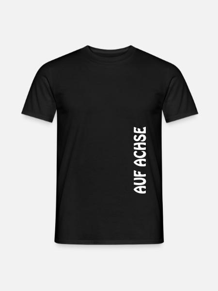 Auf Achse Unterwegs Weg T-Shirt Geschenkidee - Männer T-Shirt - Schwarz