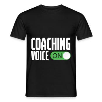 Coaching Voice On Coach Training - Men's T-Shirt - black - Front - AI Model Male 178 light (178cm)