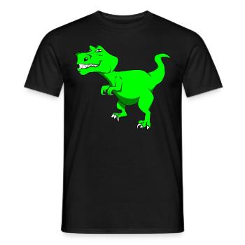 Dino pour les enfants - T-shirt homme - noir - Devant - AI Model Male 178 light (178cm)
