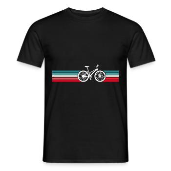 Radfahren Vintage Retro - Männer T-Shirt - Schwarz - Vorne - AI Model Male 178 light (178cm)