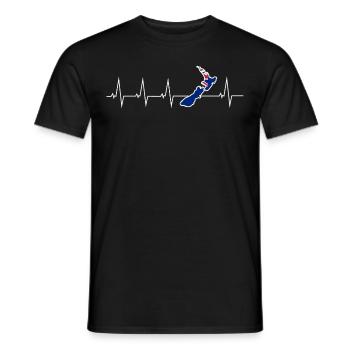 J’adore la Nouvelle-Zélande - New Zealand - - T-shirt homme - noir - Devant - AI Model Male 178 light (178cm)