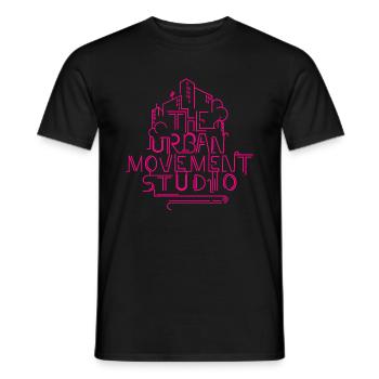rose 2 - T-shirt homme - noir - Devant - AI Model Male 178 light (178cm)
