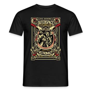 Spaceship Astronaut Outerspace nasa Spaceship - Männer T-Shirt - Schwarz - Vorne - AI Model Male 178 light (178cm)