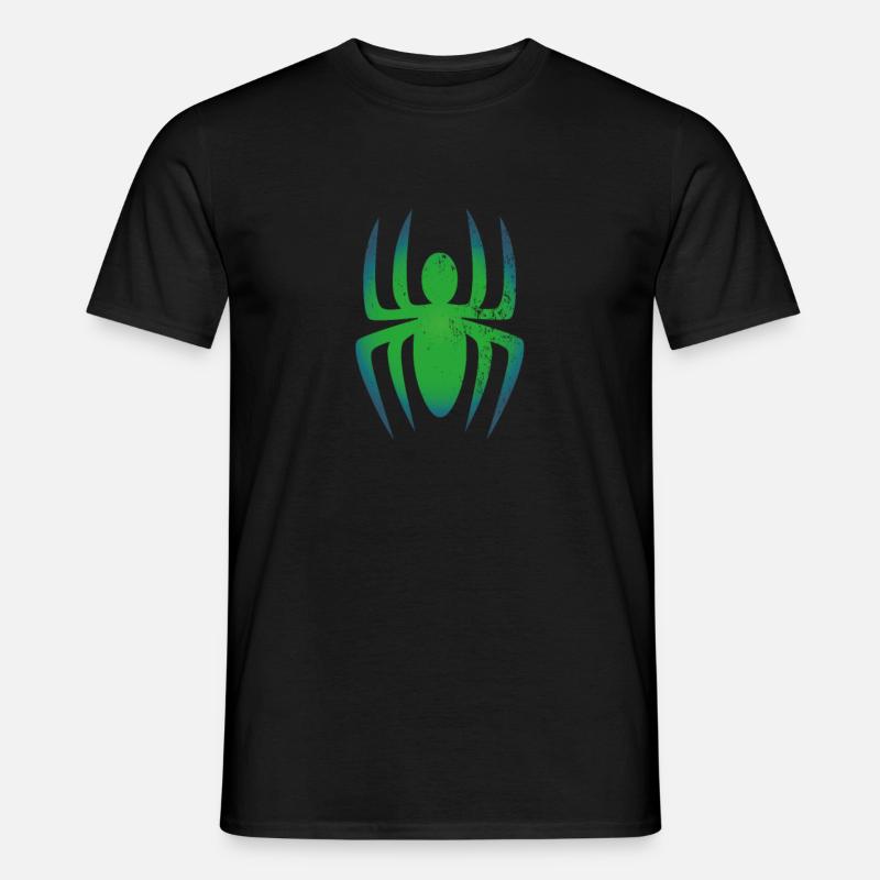 Spinne Tarantel Vogelspinne schwarze Witwe - Männer T-Shirt - Schwarz