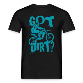 Got Dirt? MotoCross Motorrad Dirt Bike Geschenk - Männer T-Shirt - Schwarz - Vorne - AI Model Male 178 light (178cm)