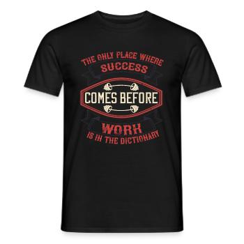 Fitness fitness musculation disant - T-shirt homme - noir - Devant - AI Model Male 178 light (178cm)