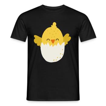 chick - Men's T-Shirt - black - Front - AI Model Male 178 light (178cm)